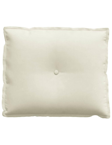 Cuscino per Schiena Crema 60 x 50 cm Tessuto in Cords