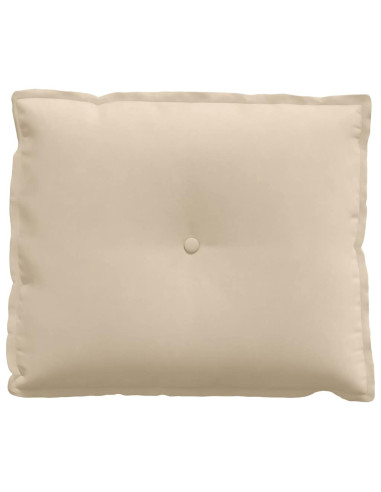 Cuscino per Schiena Crema 60 x 50 cm Tessuto in Microfibra