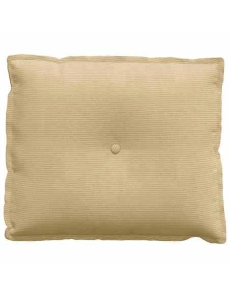 Cuscino per Schiena Grigio Verde 60 x 50 cm Tessuto in Cords