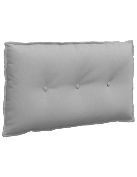 Cuscino per Schiena Grigio Nuvola 80 x 19 x 50 cm Tessuto