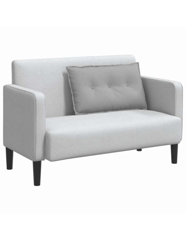 Cuscino per Schiena Grigio Nuvola 80 x 19 x 50 cm Tessuto