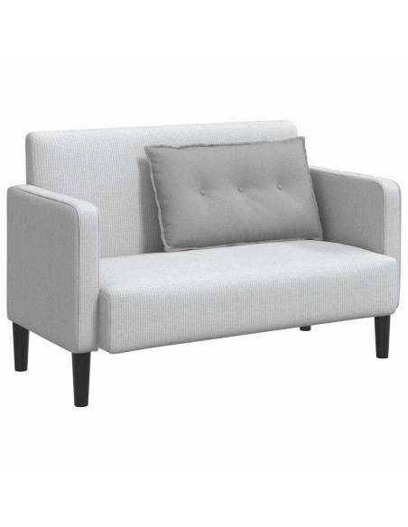 Cuscino per Schiena Grigio Nuvola 80 x 19 x 50 cm Tessuto