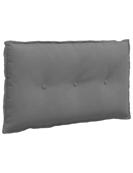 Cuscino per Schiena Grigio scuro 80 x 50 cm