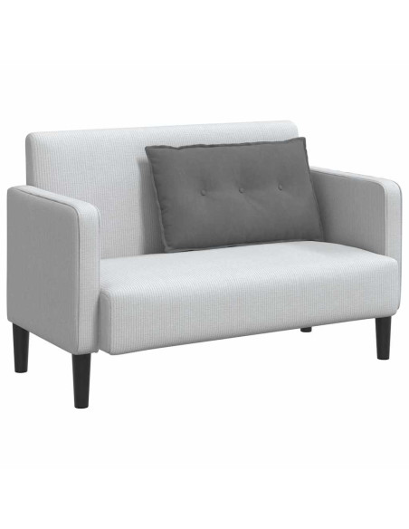 Cuscino per Schiena Grigio scuro 80 x 50 cm