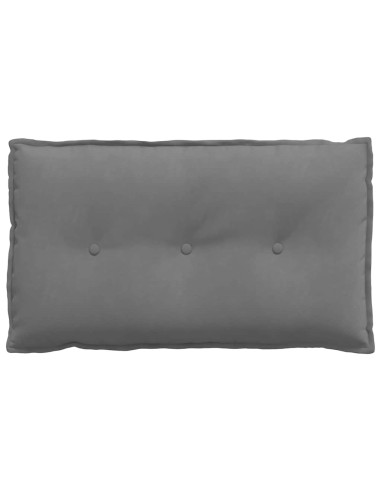 Cuscino per Schiena Grigio scuro 80 x 50 cm