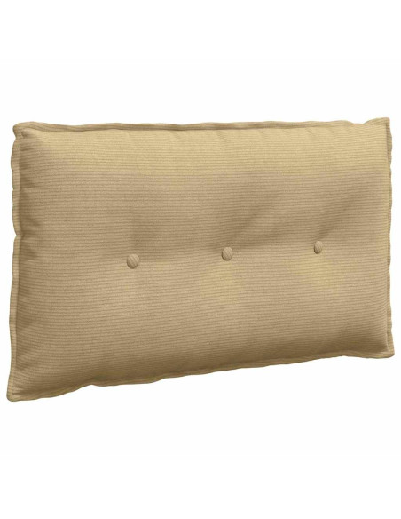 Cuscino per Schiena Grigio Verde 80 x 50 cm Tessuto in Cords