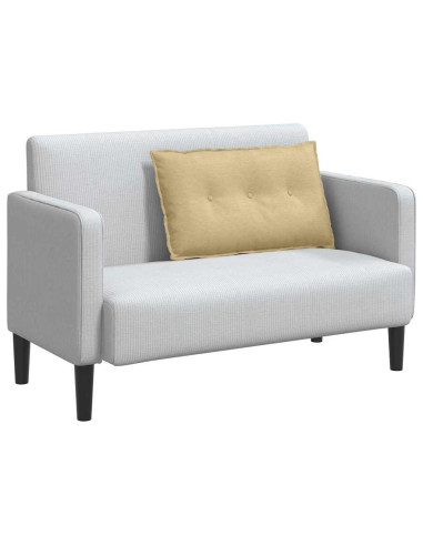 Cuscino per Schiena Grigio Verde 80 x 50 cm Tessuto in Cords