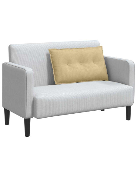 Cuscino per Schiena Grigio Verde 80 x 50 cm Tessuto in Cords