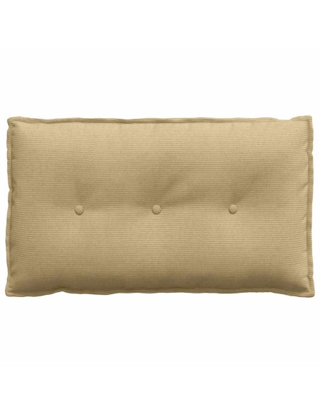 Cuscino per Schiena Grigio Verde 80 x 50 cm Tessuto in Cords