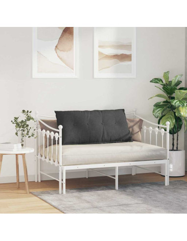 Cuscino per Schiena Grigio scuro 100 x 50 cm Tessuto in Cords