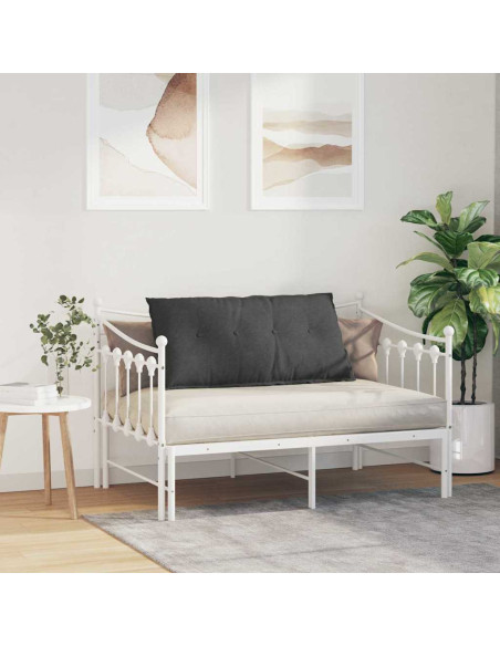 Cuscino per Schiena Grigio scuro 100 x 50 cm Tessuto in Cords