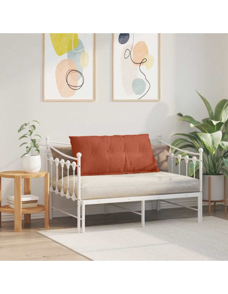 Cuscino per Schiena Rosso Arancio 100 x 50 cm Tessuto in Cords