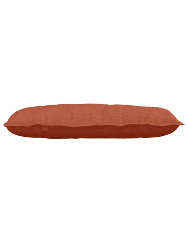 Cuscino per Schiena Rosso Arancio 100 x 50 cm Tessuto in Cords