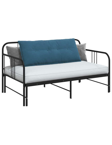 Cuscino per Schiena Blu 120 x 50 cm Tessuto in Cords