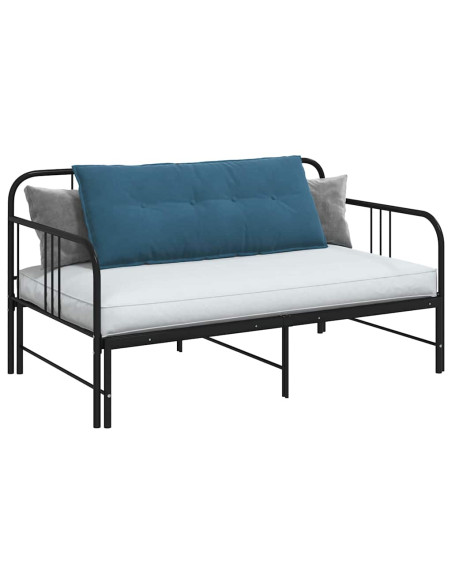 Cuscino per Schiena Blu 120 x 50 cm Tessuto in Cords