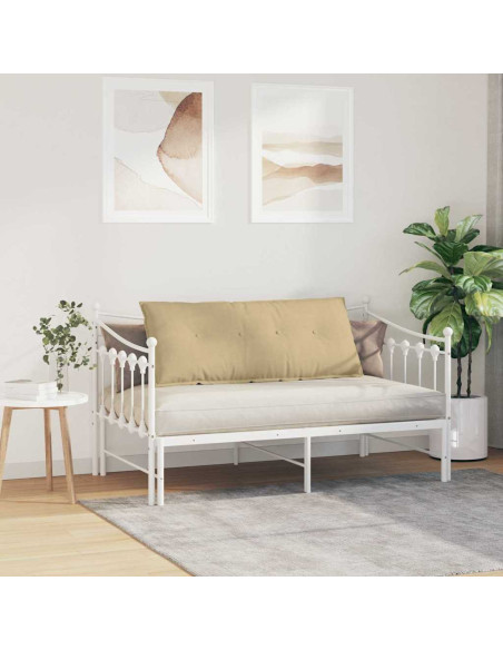 Cuscino per Schiena Grigio Verde 120 x 50 cm Tessuto in Cords