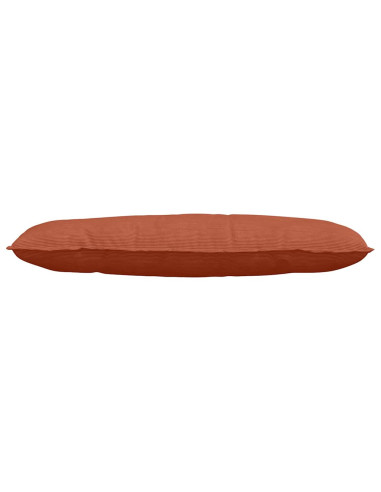 Cuscino per Schiena Rosso Arancio 120 x 50 cm Tessuto in Cords