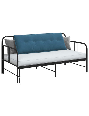 Cuscino per Schiena Blu 140 x 50 cm Tessuto in Cords