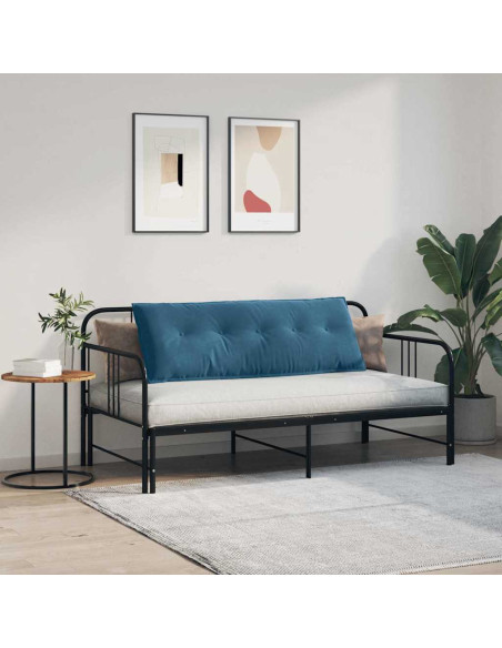 Cuscino per Schiena Blu 140 x 50 cm Tessuto in Cords