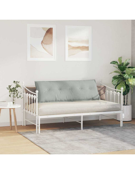 Cuscino per Schiena Grigio chiaro 140 x 50 cm Tessuto in Cords