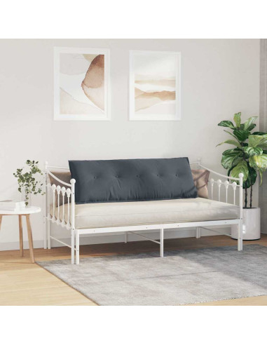 Cuscino per Schiena Grigio scuro 140 x 50 cm Tessuto in Cords