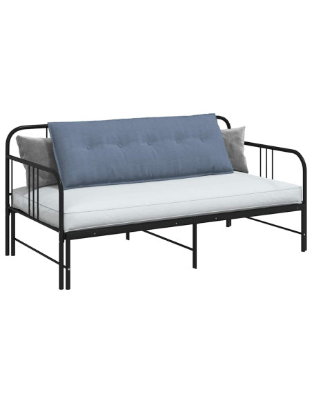 Cuscino per Schiena Blu 140 x 50 cm Tessuto in Cords