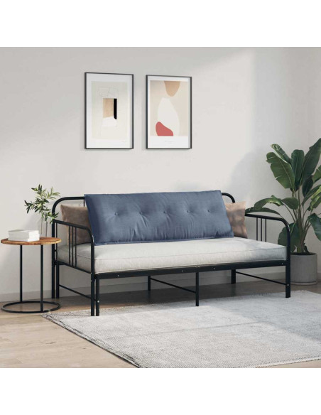 Cuscino per Schiena Blu 140 x 50 cm Tessuto in Cords