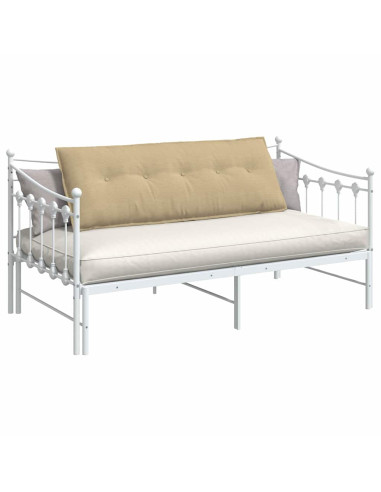 Cuscino per Schiena Grigio Verde 140 x 50 cm Tessuto in Cords