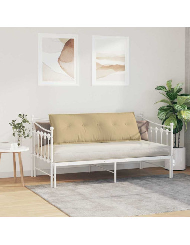 Cuscino per Schiena Grigio Verde 140 x 50 cm Tessuto in Cords