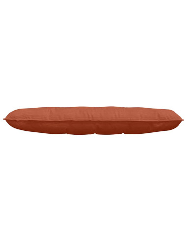 Cuscino per Schiena Rosso Arancio 140 x 50 cm Tessuto in Cords