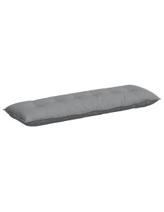 Cuscino per Schiena Grigio chiaro 160 x 19 x 50 cm Tessuto 2