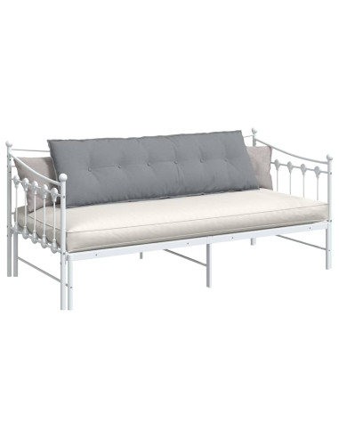 Cuscino per Schiena Grigio chiaro 160 x 19 x 50 cm Tessuto