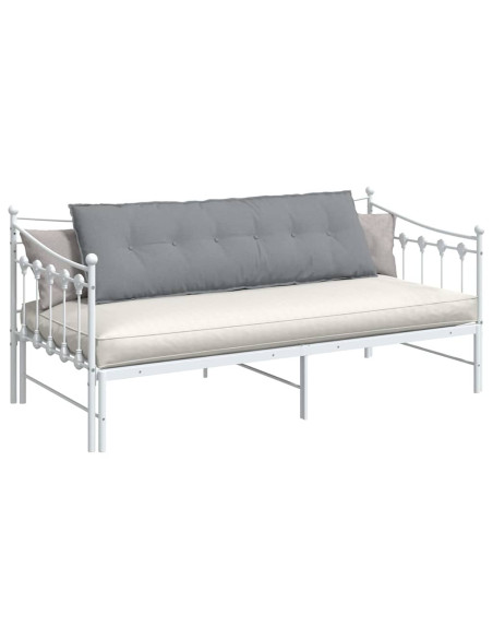 Cuscino per Schiena Grigio chiaro 160 x 19 x 50 cm Tessuto