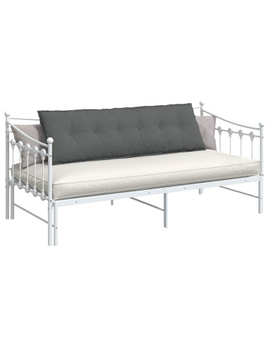 Cuscino per Schiena Grigio scuro 160 x 19 x 50 cm Tessuto