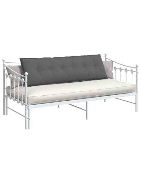 Cuscino per Schiena Grigio scuro 160 x 19 x 50 cm Tessuto