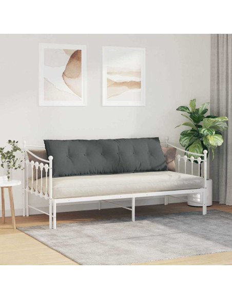 Cuscino per Schiena Grigio scuro 160 x 19 x 50 cm Tessuto