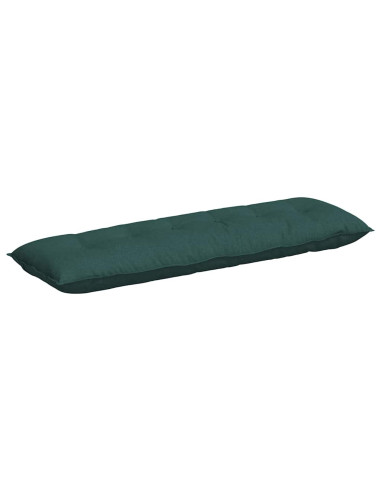 Cuscino per Schiena Verde Scuro 160 x 19 x 50 cm Tessuto