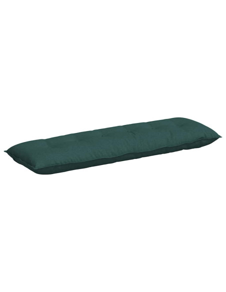 Cuscino per Schiena Verde Scuro 160 x 19 x 50 cm Tessuto