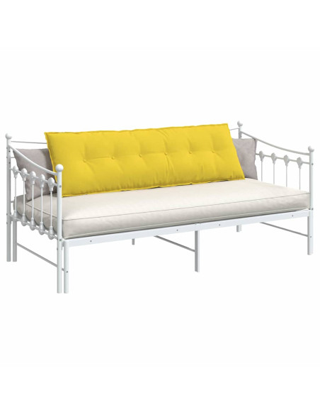 Cuscino per Schiena Giallo Chiaro 160 x 19 x 50 cm Tessuto