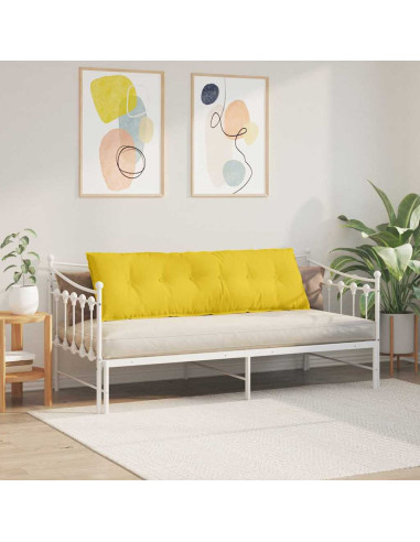 Cuscino per Schiena Giallo Chiaro 160 x 19 x 50 cm Tessuto