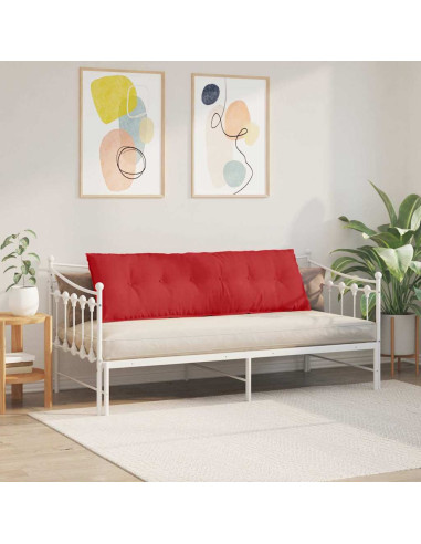 Cuscino per Schiena Rosso 160 x 19 x 50 cm Tessuto