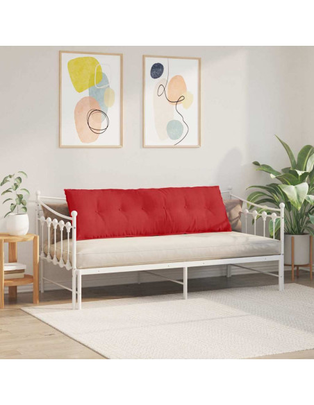 Cuscino per Schiena Rosso 160 x 19 x 50 cm Tessuto