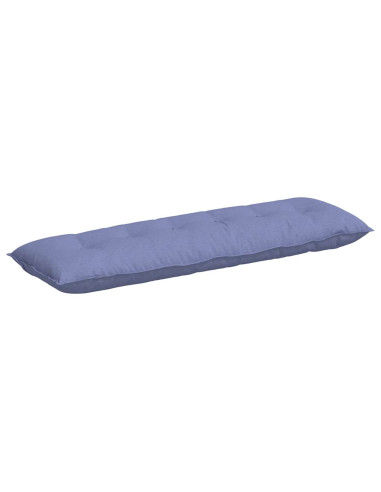Cuscino per Schiena Blu jeans 160 x 19 x 50 cm Tessuto