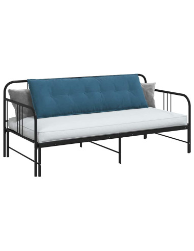 Cuscino per Schiena Blu 160 x 50 cm Tessuto in Cords