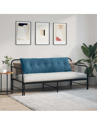 Cuscino per Schiena Blu 160 x 50 cm Tessuto in Cords