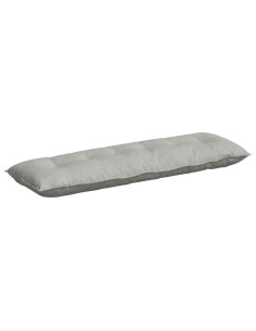 Cuscino per Schiena Grigio chiaro 160 x 50 cm Tessuto in Cords 2