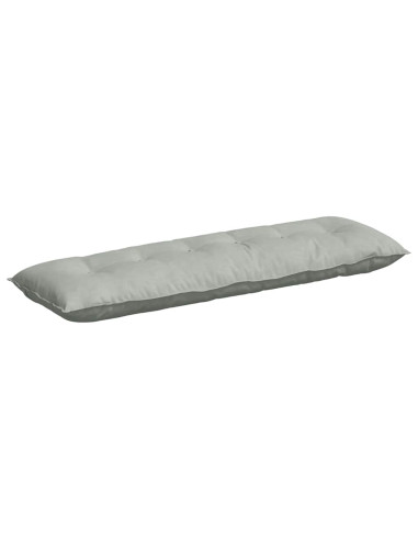 Cuscino per Schiena Grigio chiaro 160 x 50 cm Tessuto in Cords