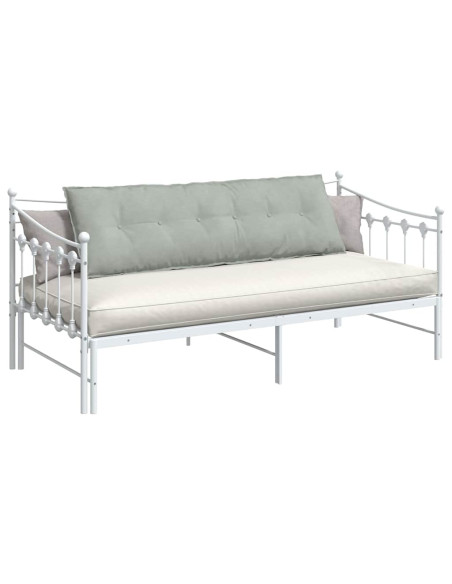 Cuscino per Schiena Grigio chiaro 160 x 50 cm Tessuto in Cords