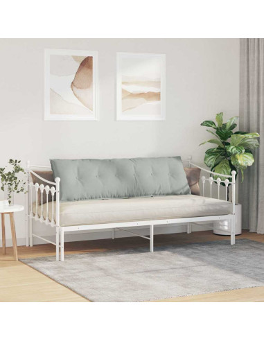 Cuscino per Schiena Grigio chiaro 160 x 50 cm Tessuto in Cords