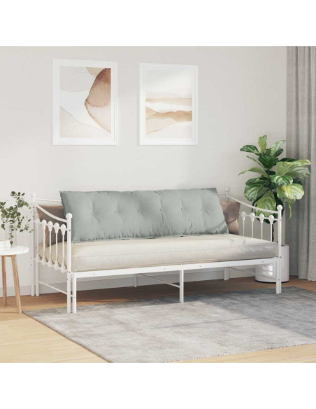 Cuscino per Schiena Grigio chiaro 160 x 50 cm Tessuto in Cords